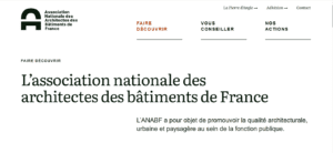 L’association nationale des architectes des bâtiments de France
