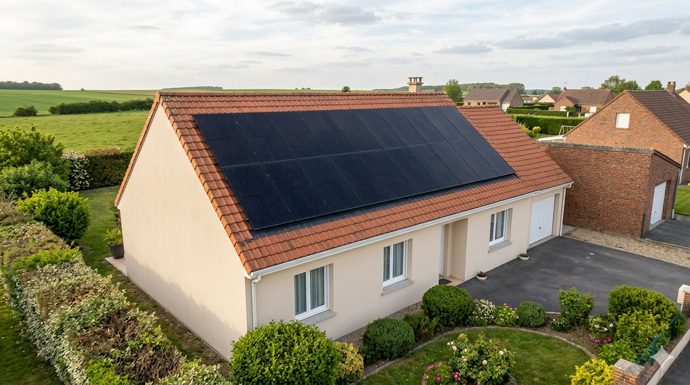 Installation panneaux photovoltaïques Bapaume 62