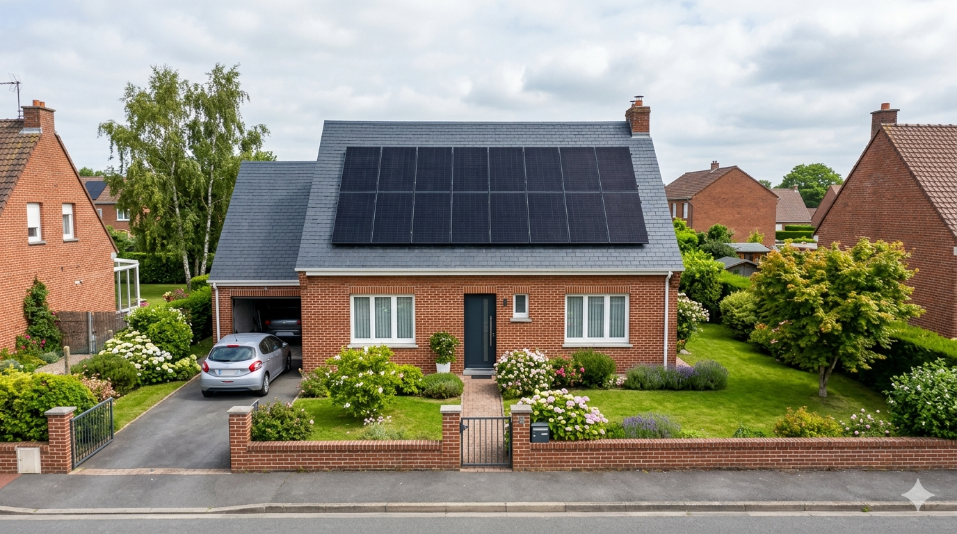 Installation photovoltaïque à Avion (62) – panneaux solaires sur toiture dans le bassin minier