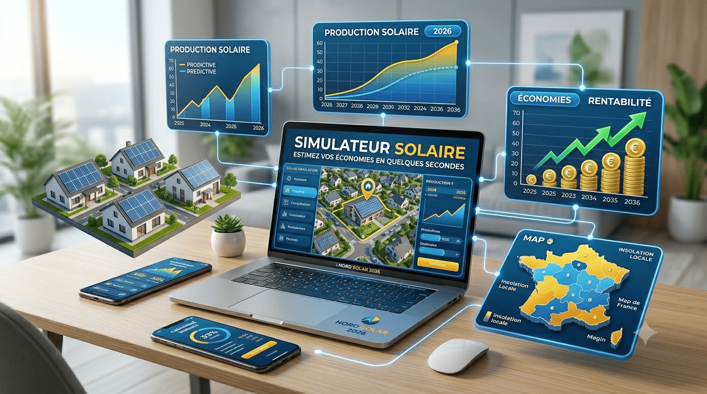 Les simulateurs solaires Nord Solar pour estimer votre rentabilité après la réforme 2026
