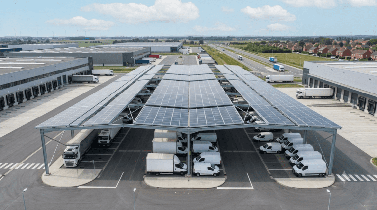 Ombrière photovoltaïque APER