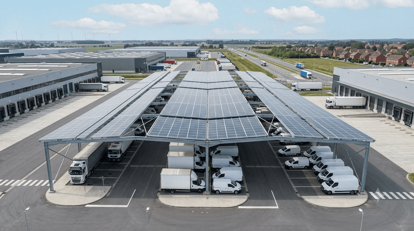 Ombrière photovoltaïque APER
