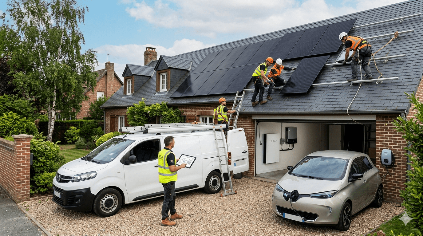 Photovoltaïque 2026 : ce qui change pour les particuliers – maison connectée et panneaux solaires modernes